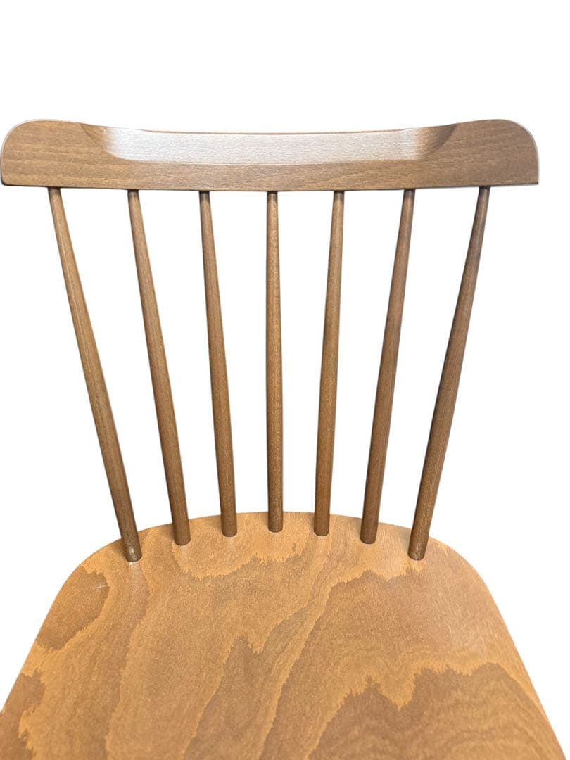 2脚SET】美品 TON トン ウィンザーチェア カウンターチェアブラウン