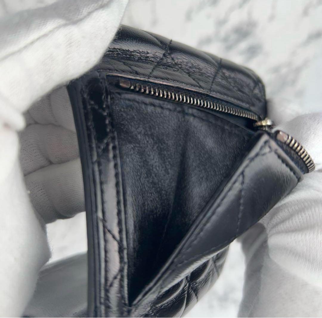 22 CHANEL マトラッセミディアムサイズコンパクト折り財布