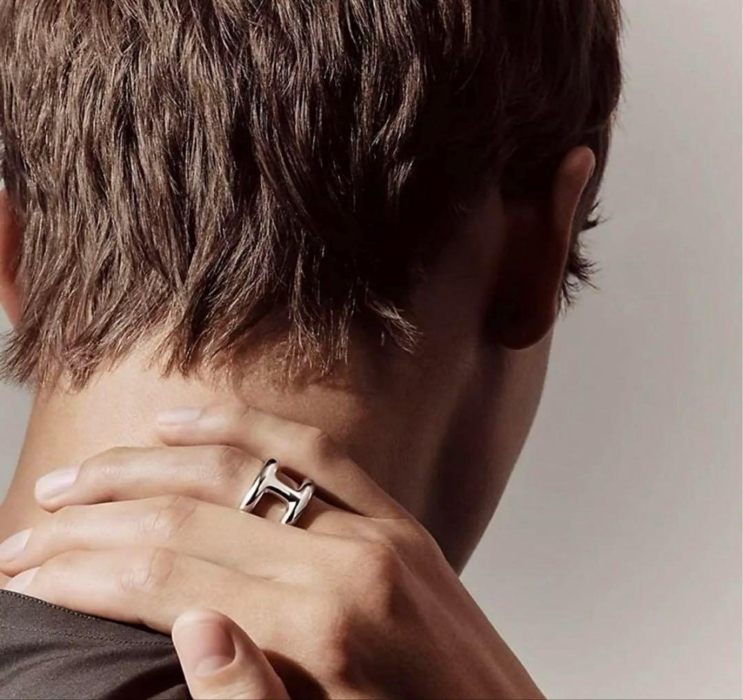 エルメス HERMES オスモズ リング GM 【57】 17号