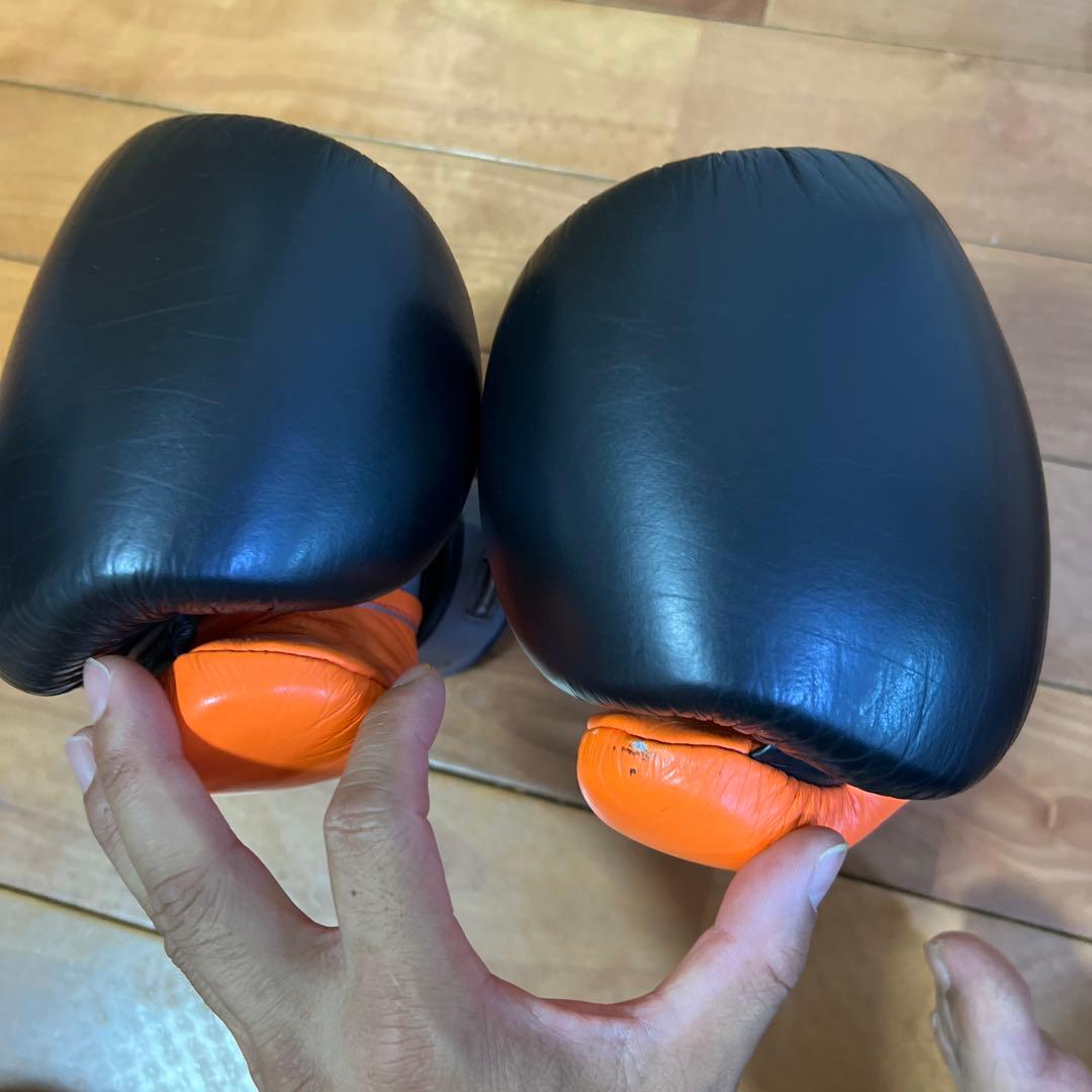 値下げ可能 限定色 8oz TWINS 本革 オレンジブラック