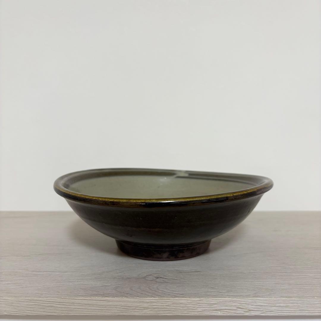 Antique Tsuboya-yaki Fish Plate Okinawa