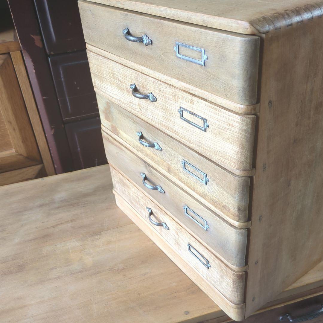 古道具 アンティークやや大きめ5段引き出し