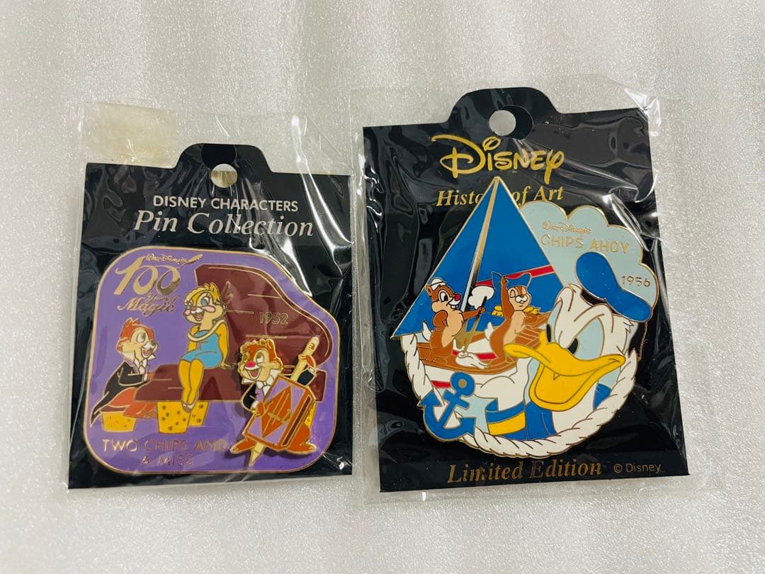 チップとデール ピン 100周年限定 ディズニー ピンバッジ