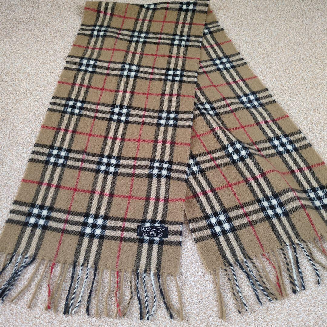 BURBERRY イングランド ラムウール ノバ チェック柄 マフラー BURBERRY