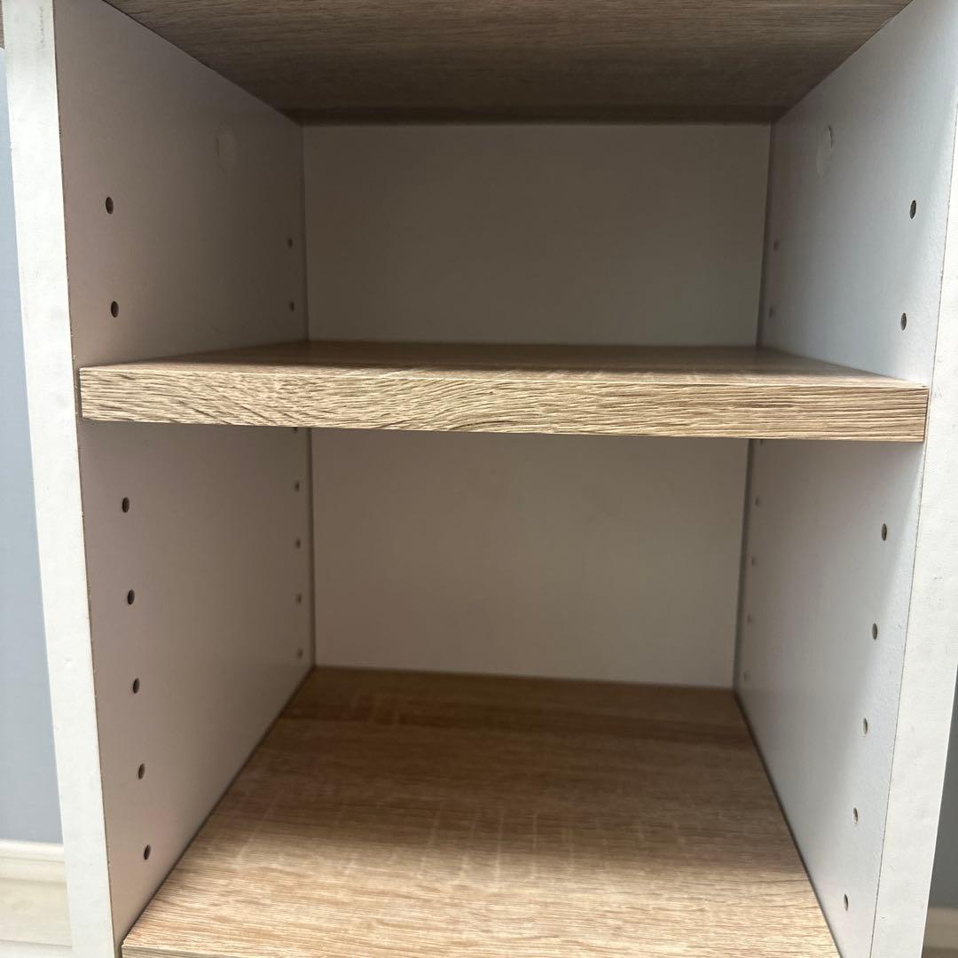 LOWYA(ロウヤ)パソコンデスクL字型、幅100cm、オーク/ホワイト