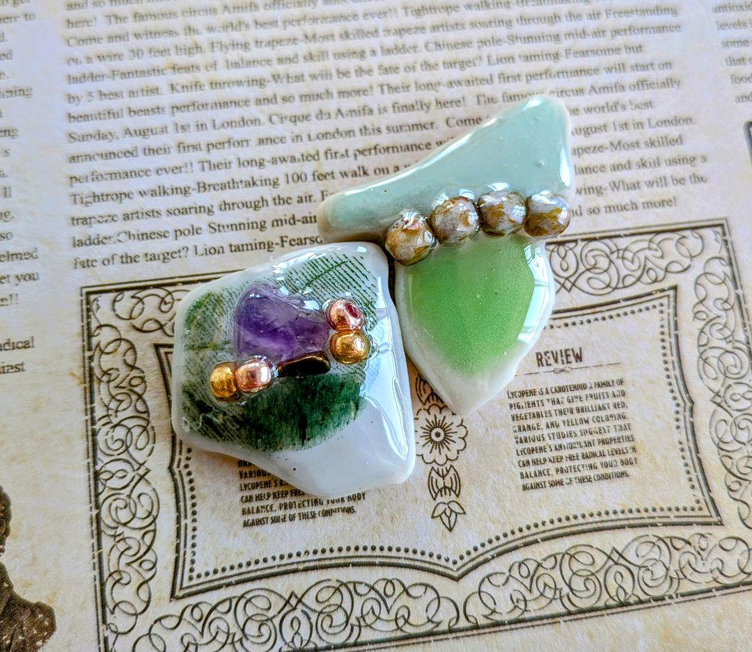 はたはた様ご確認ページシー陶器アクセサリー-値下げ可能