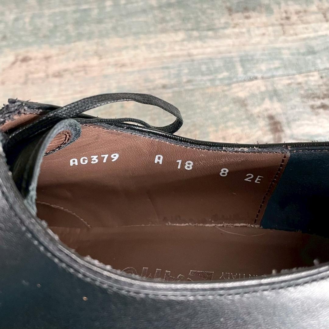 美品 Ferrgamo 最高級 ドレスシューズ ストレートチップ 8 2E