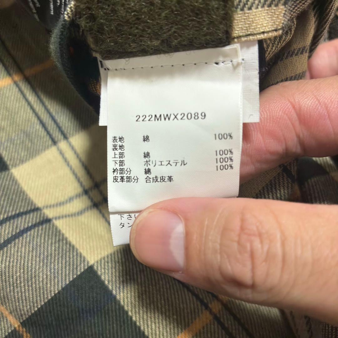 Barbour　OS BORDER　ワックスジャケット 40 オリーブ