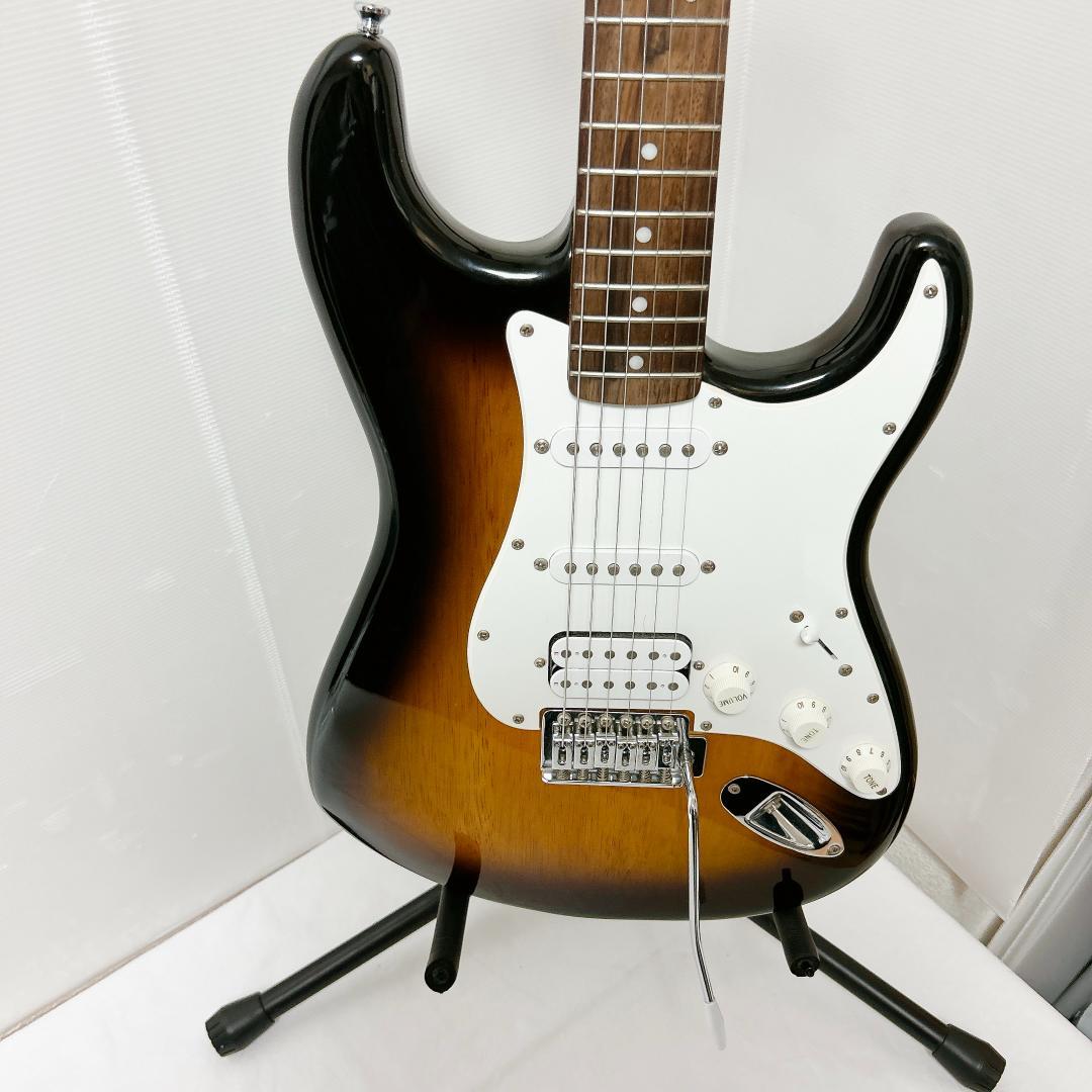 美品 Squier スクワイヤー ストラトキャスター 茶 Bullet ギター