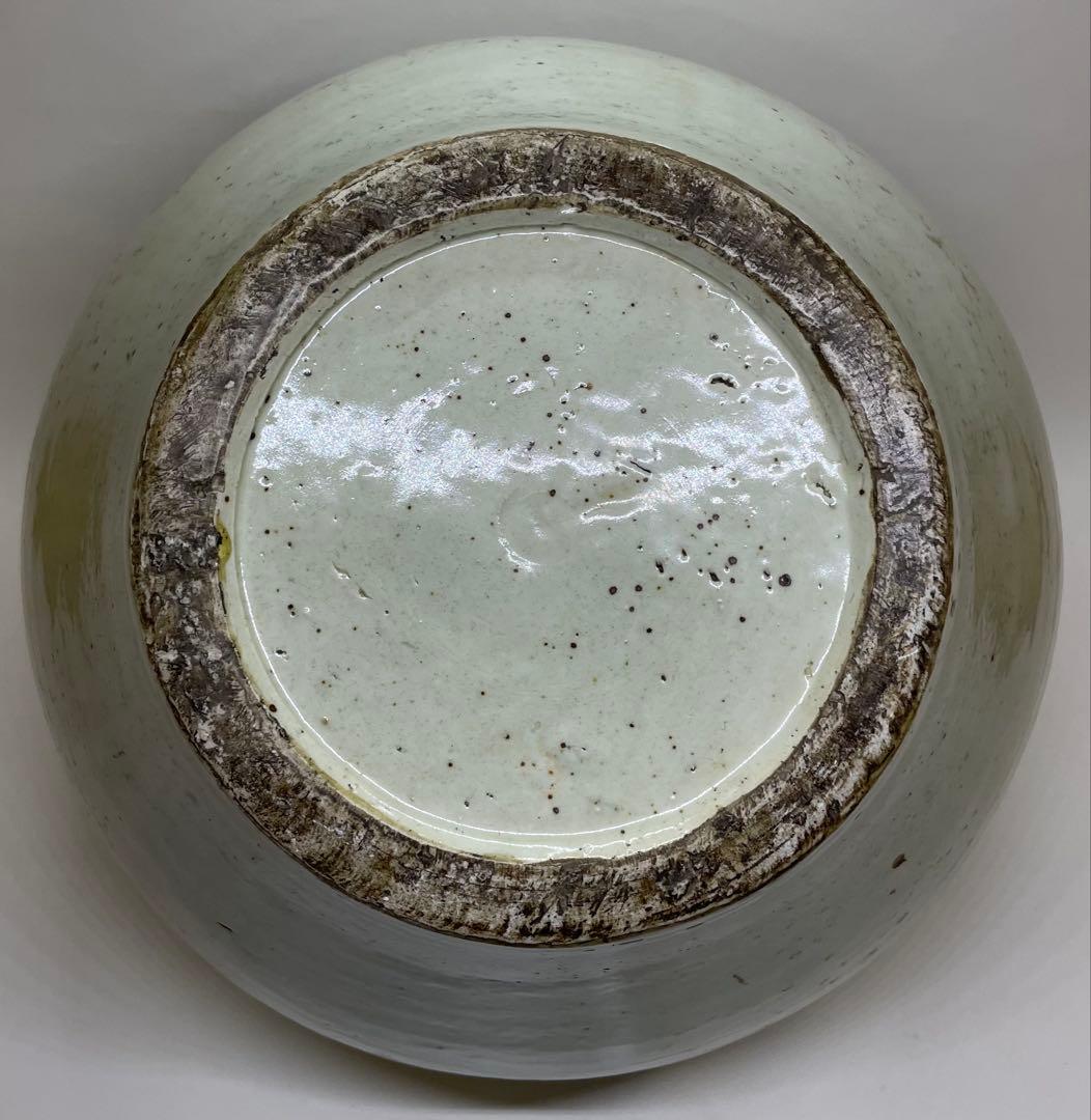 李朝 韓国美術 染付 壺 T.y312 李朝 韓国美術 染付 壺