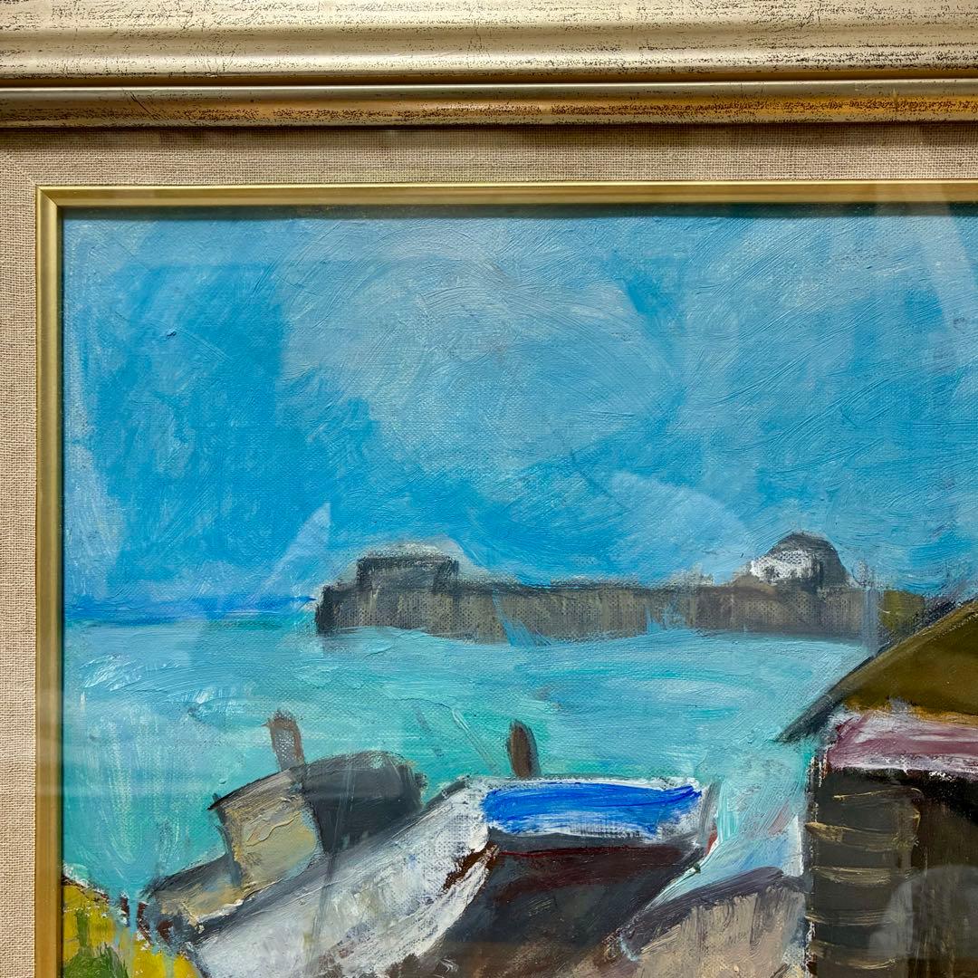 ★良品Togawa Takuya 油彩画 海の風景