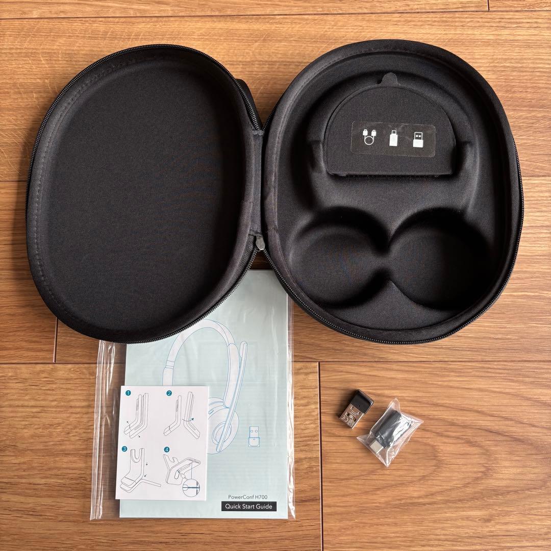 Anker PowerConf H700 ワイヤレスヘッドセット 充電器付き