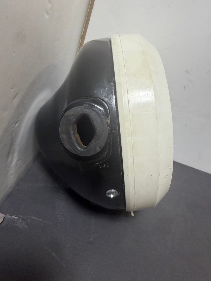 当時物希少シビエ凹みレンズ付きヘッドライト KH250純正ライトケース