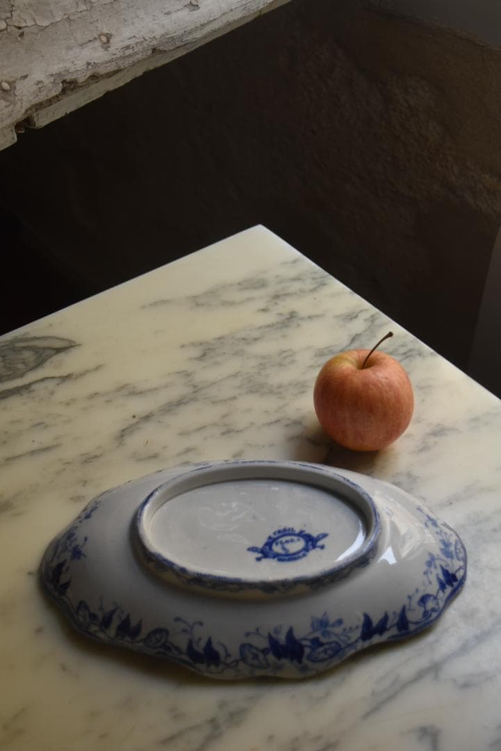 フランス19世紀 クレイユモントロー ラヴィエ皿 フローラ アンティーク