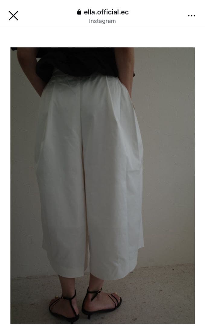 ella selectshop silky twill skirt pants