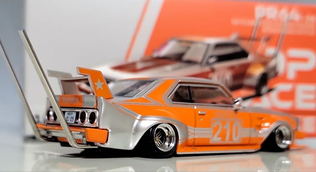 1/64　スカイライン改　ジャパン2Dr　シャドー　ホイール　アルミ製　深リム