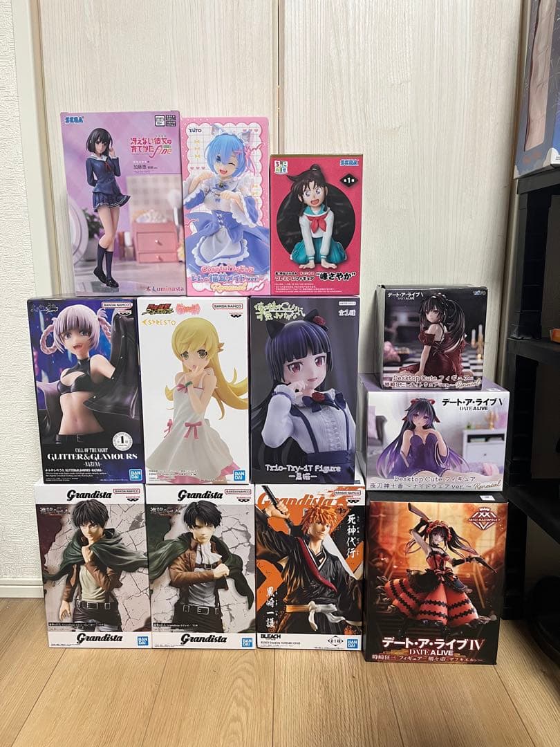 フィギュアまとめ売り14体！ヒロアカ、進撃の巨人等