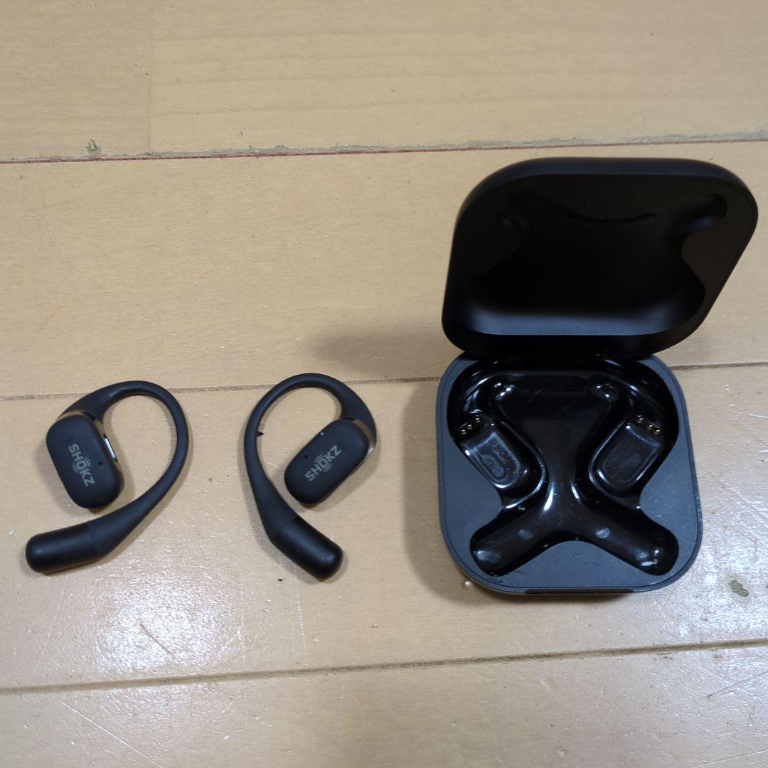 SHOKZ ワイヤレスイヤホン ブラック OpenFit 2 オープンイヤーイヤホン - Shokz (ショックス) 日本