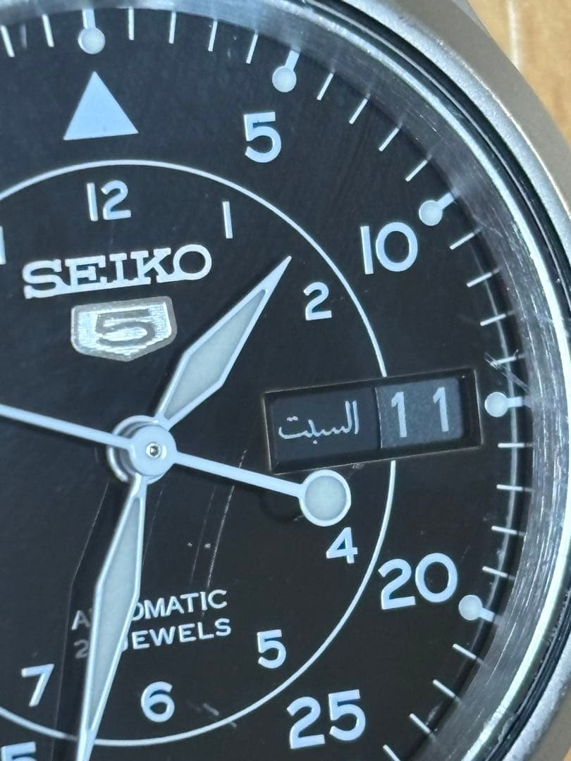 SEIKO Five 希少アラビア語カレンダー　7S26-0350