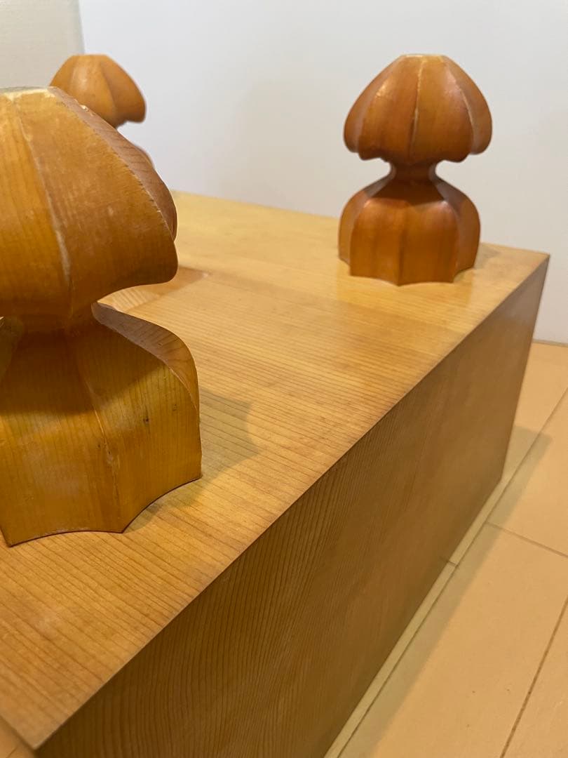 囲碁盤セット　厚み20.5cm 桐箱付き