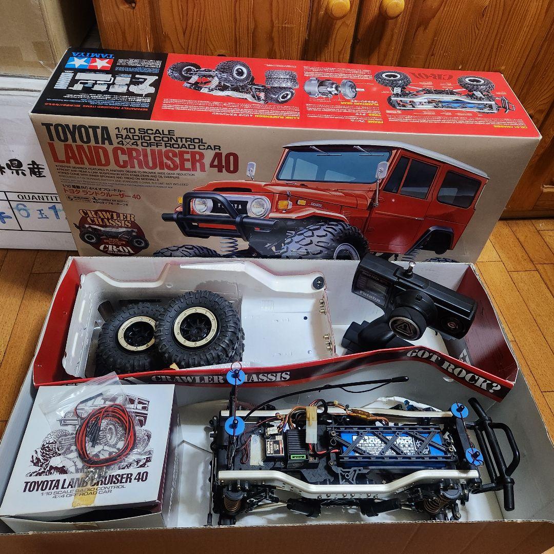 タミヤ CR-01 フルセット　ランクル　箱付　　ラジコン　cc-01cc-02 タミヤ CR-01 フルセット黒ランクルラジコンcc-01cc-02