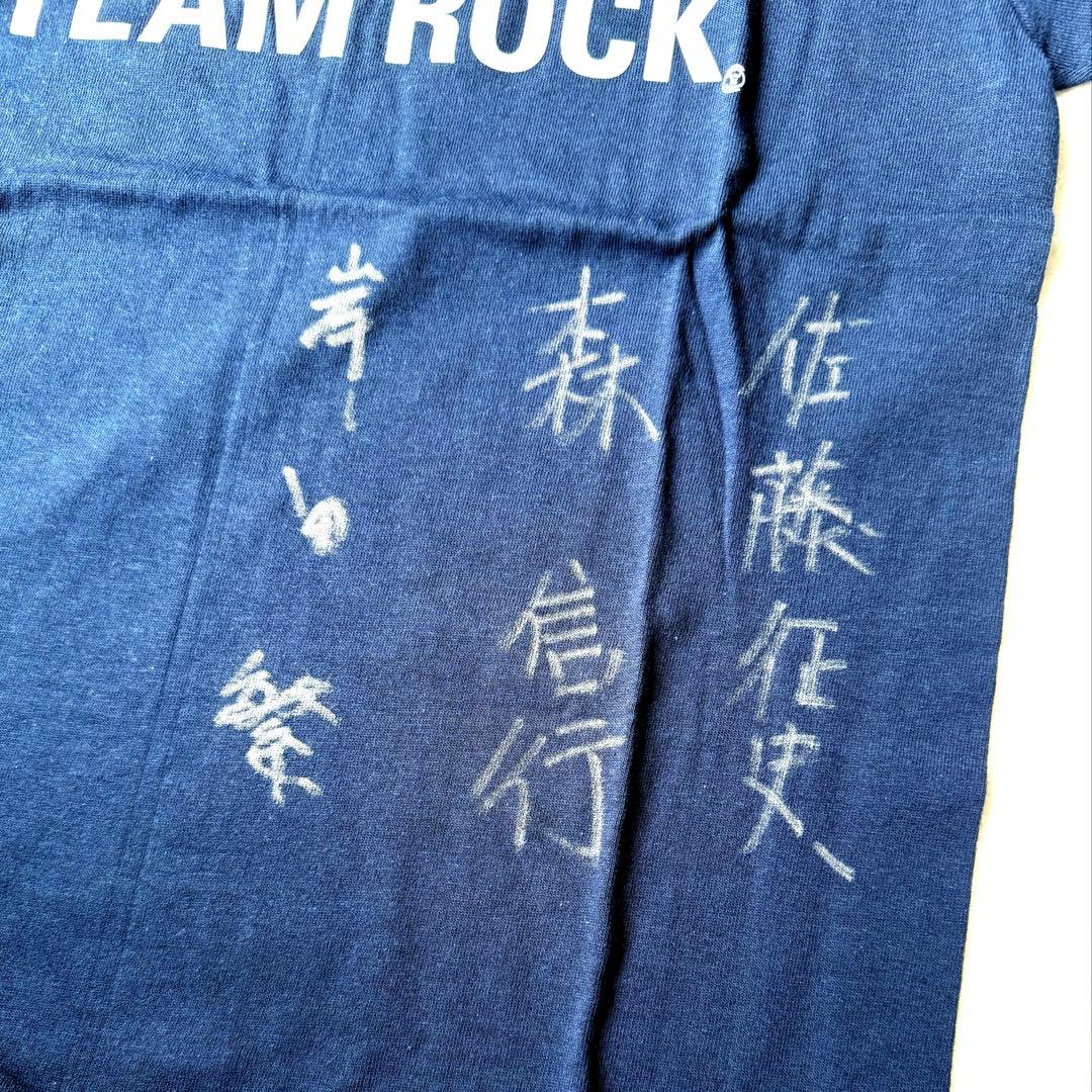 新品未使用 くるり 初期メンバー サイン入り TEAM ROCK Tシャツ