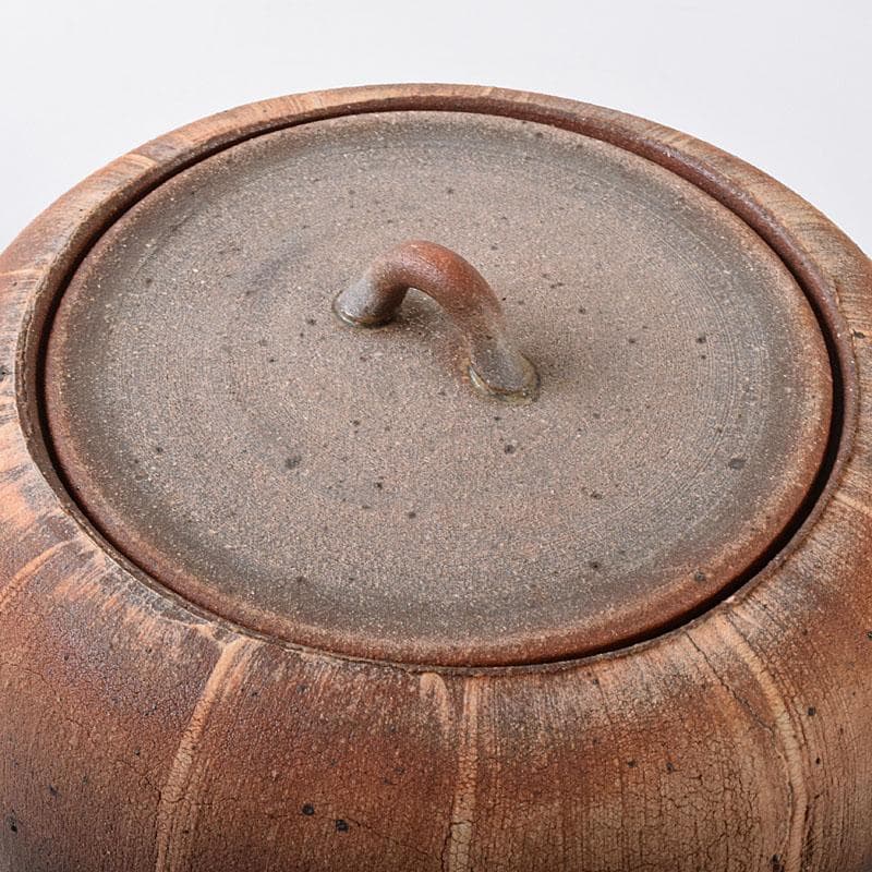 茶道具　長島焼　久村俊英作　水指　共箱　C　7346C