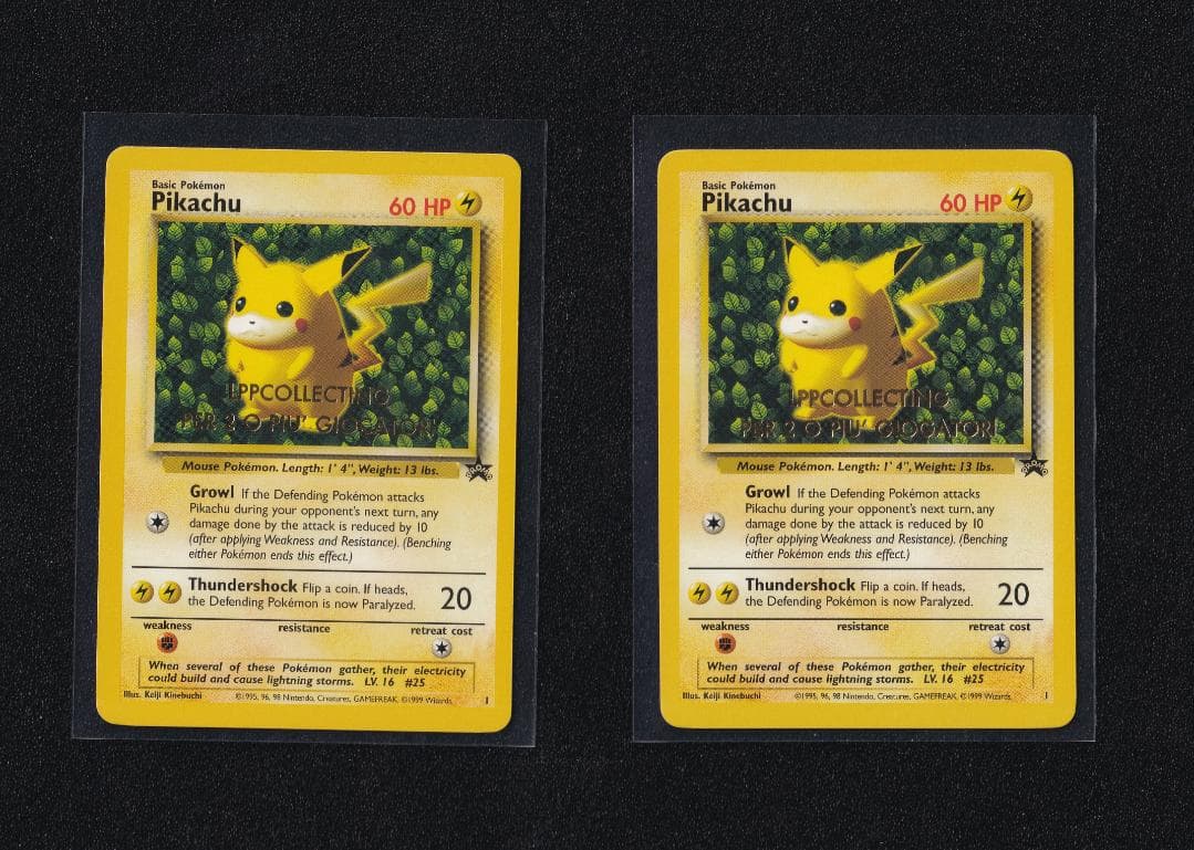 英版ピカチュウ LPPCollectingスタンプ 通常/エラー 2枚セット 英版ピカチュウ LPPCollectingスタンプ 通常/エラー 2枚セット