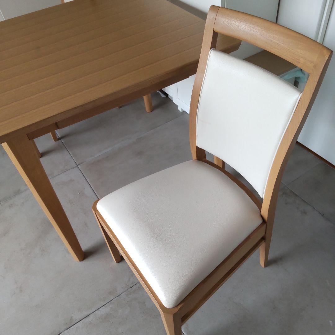 し*ち様 ダイニングテーブル3点セット(ロレイン5 LBR80/ロレイン3)