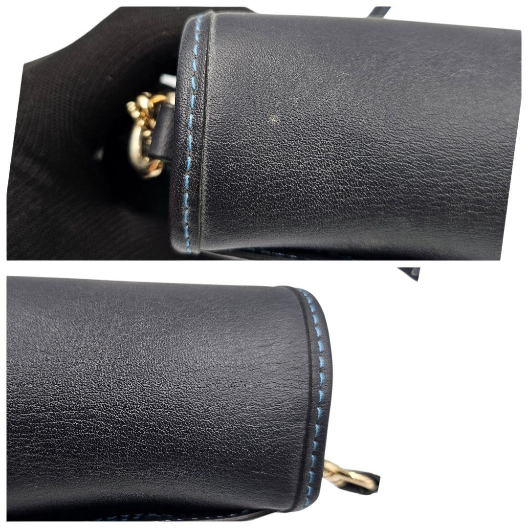 美品　 COACH ディンキー ターンロック ショルダーバッグ クラブタンレザー