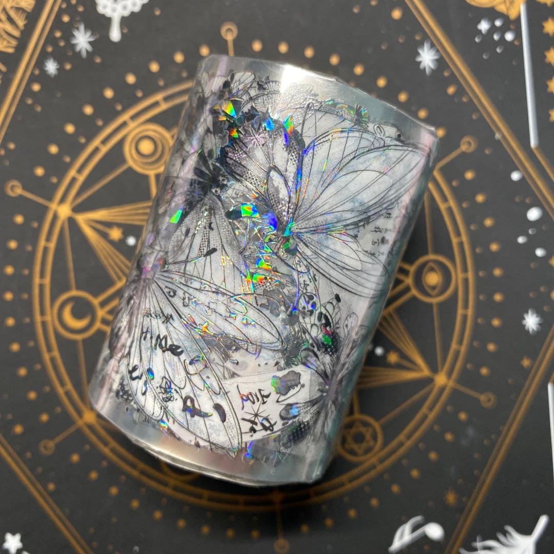 C1】海外 10m巻 貝殻光マスキングテープ 人物系/背景系/装飾系