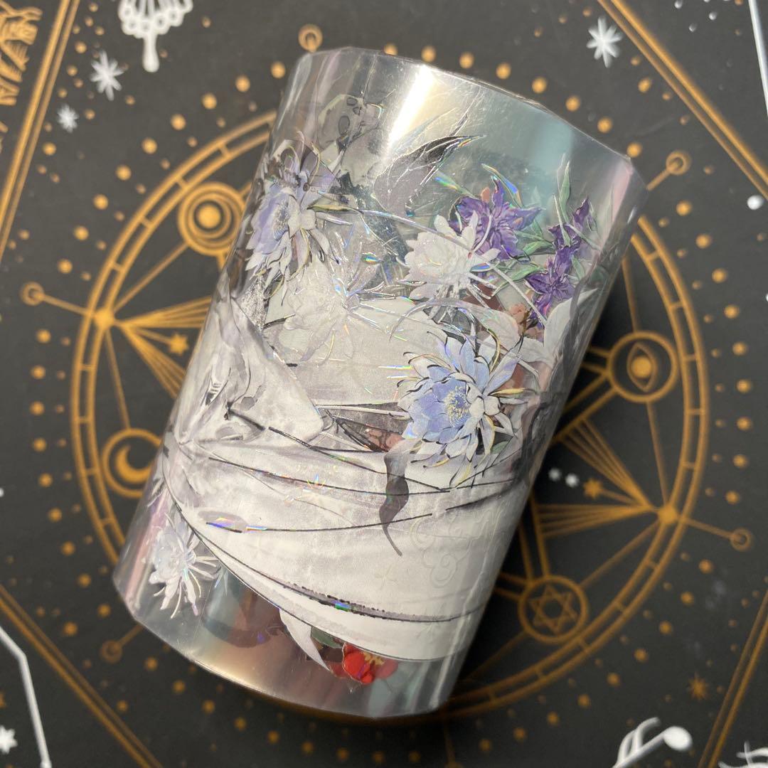 C1】海外 10m巻 貝殻光マスキングテープ 人物系/背景系/装飾系