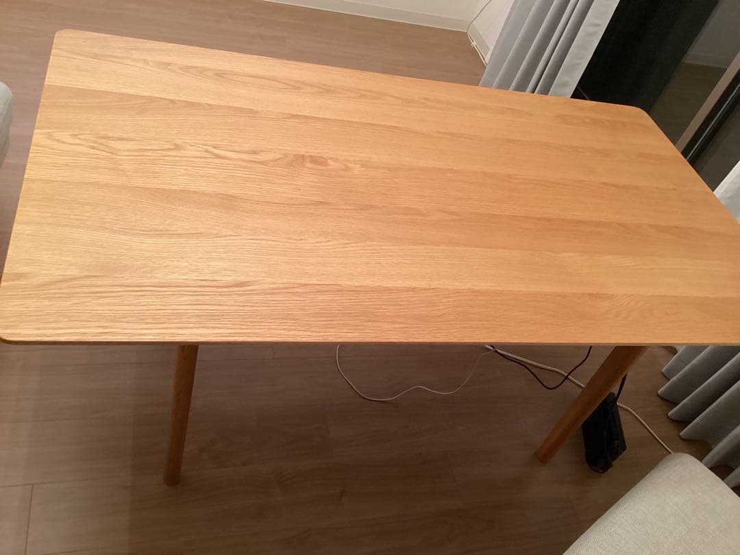 【UNICO】LOMシリーズ　ダイニング3点セット①ベンチアームR