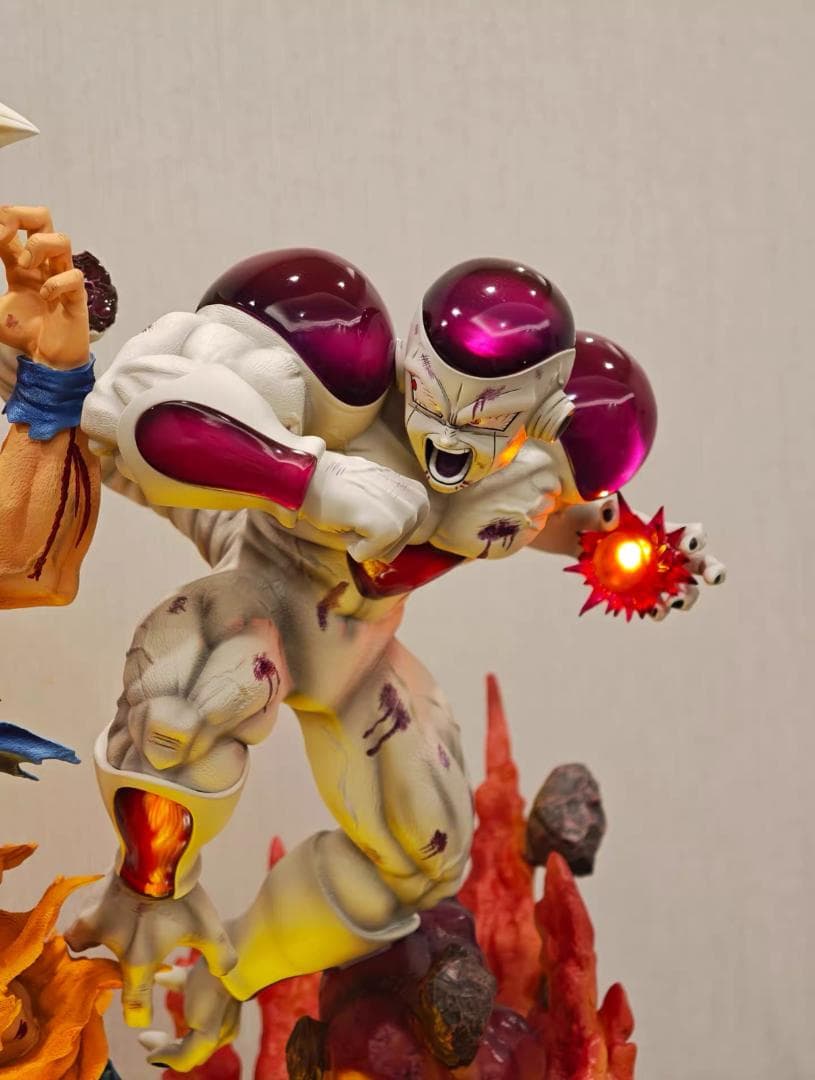 ドラゴンボール 超サイヤ人 VS フリーザ 彫刻フィギュア ガレージキット