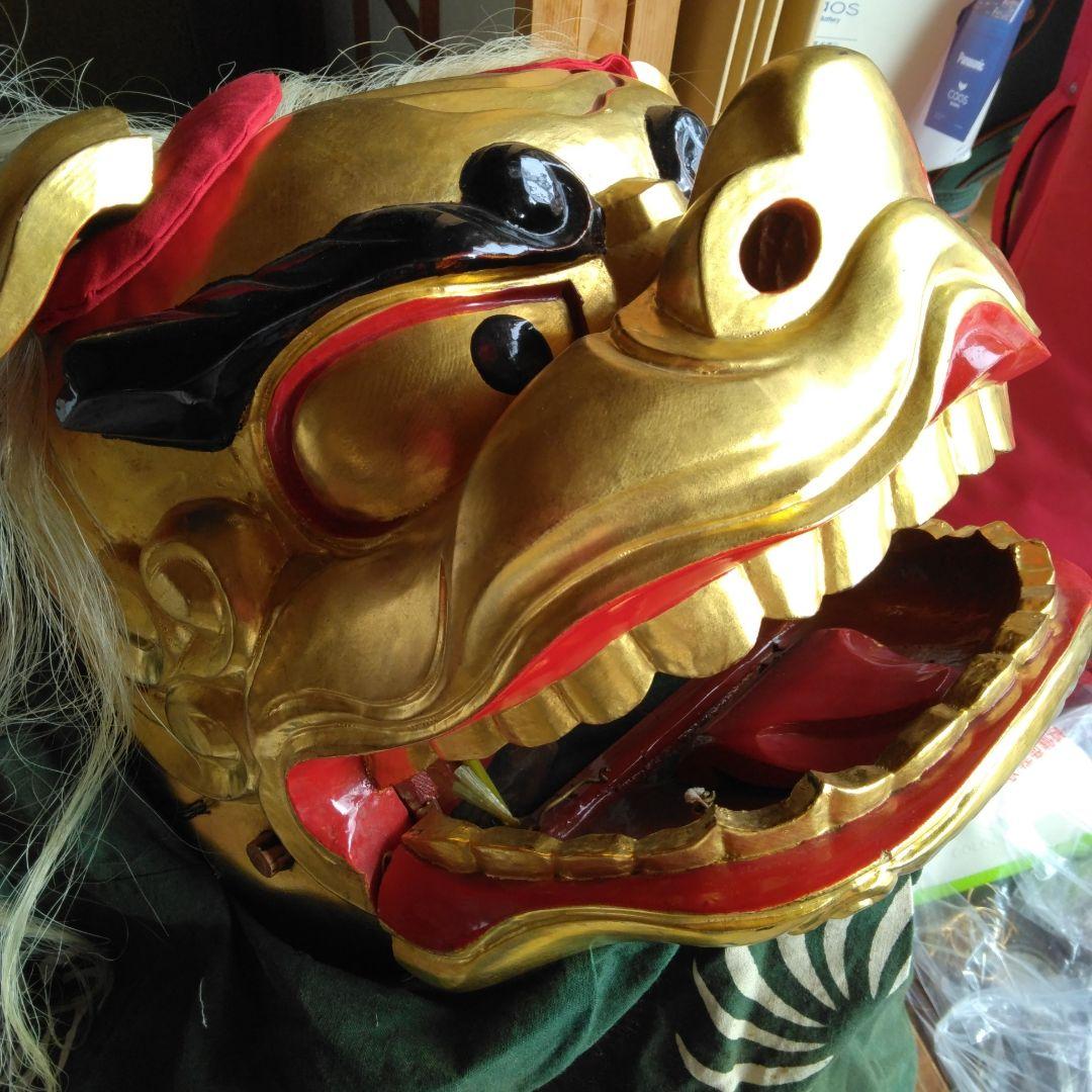 獅子舞の獅子頭