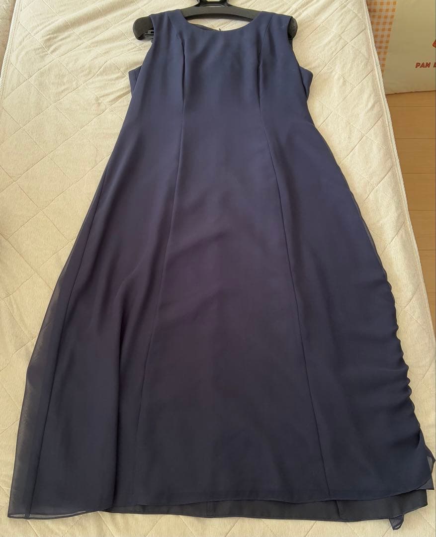 【soir dolce】ノースリーブ ネイビー ドレス