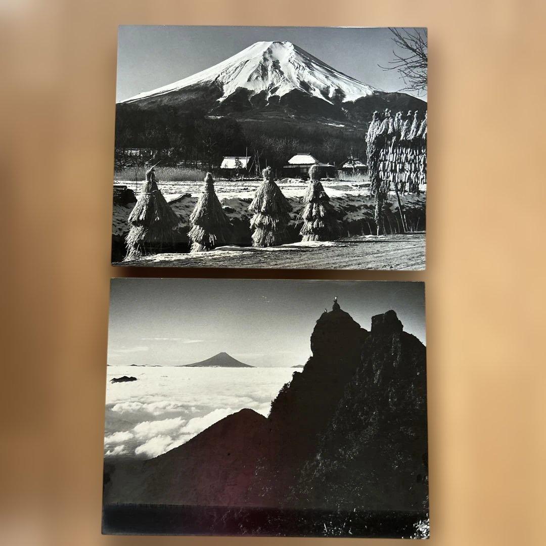 富士山パネル2点山梨県忍野村 八ヶ岳連邦権現岳頂上