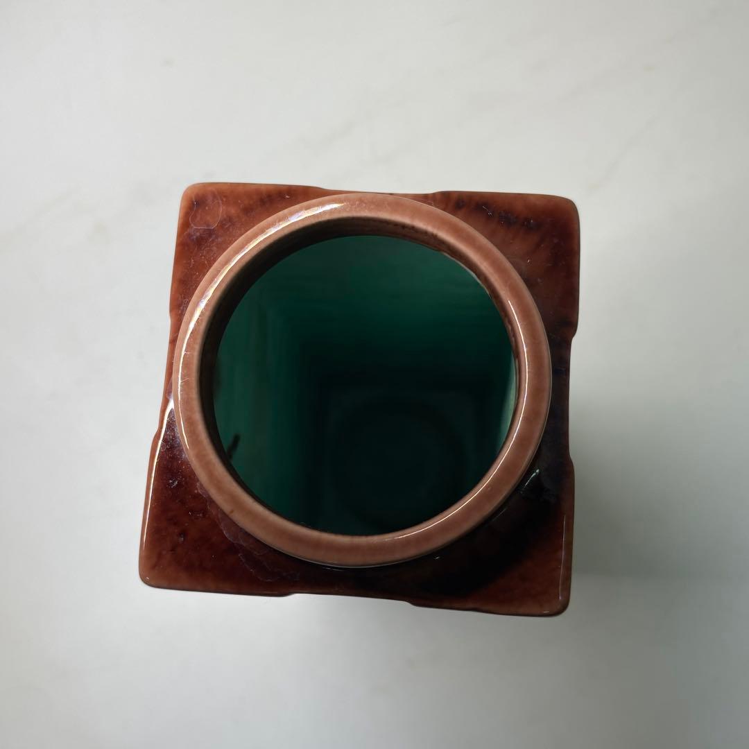 茶道具】横石嘉助造 長崎三彩 杓立（共箱）天然忌に｜