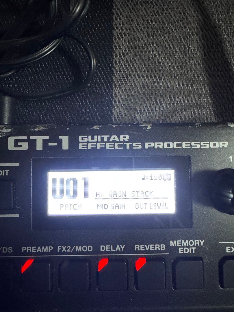 「BOSS GT-1 マルチエフェクター 純正AC付」