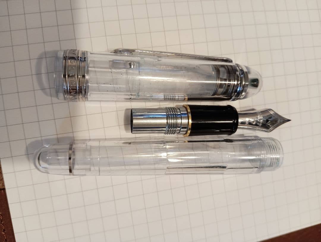 プラチナ万年筆 3776 センチュリー忍野 F（首軸が黒）