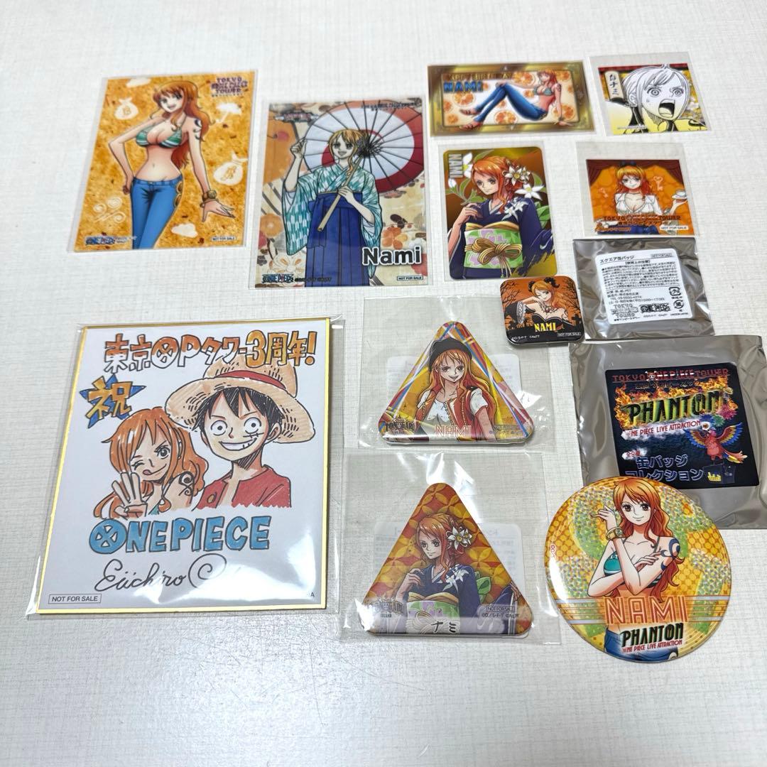 ワンピースタワー 5周年記念原作描き下ろしミニ色紙 ルフィ&