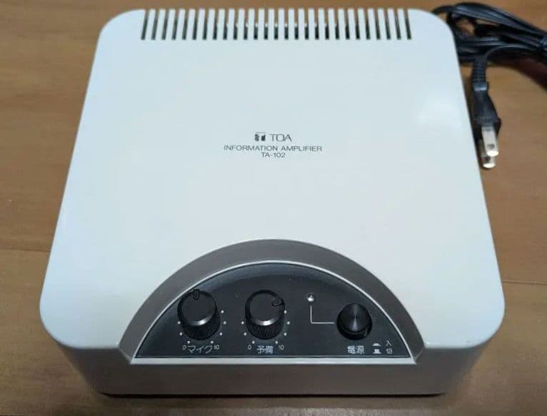 TOA パワーアンプ TA-102 館内呼出 案内放送 受付呼出 - メルカリ