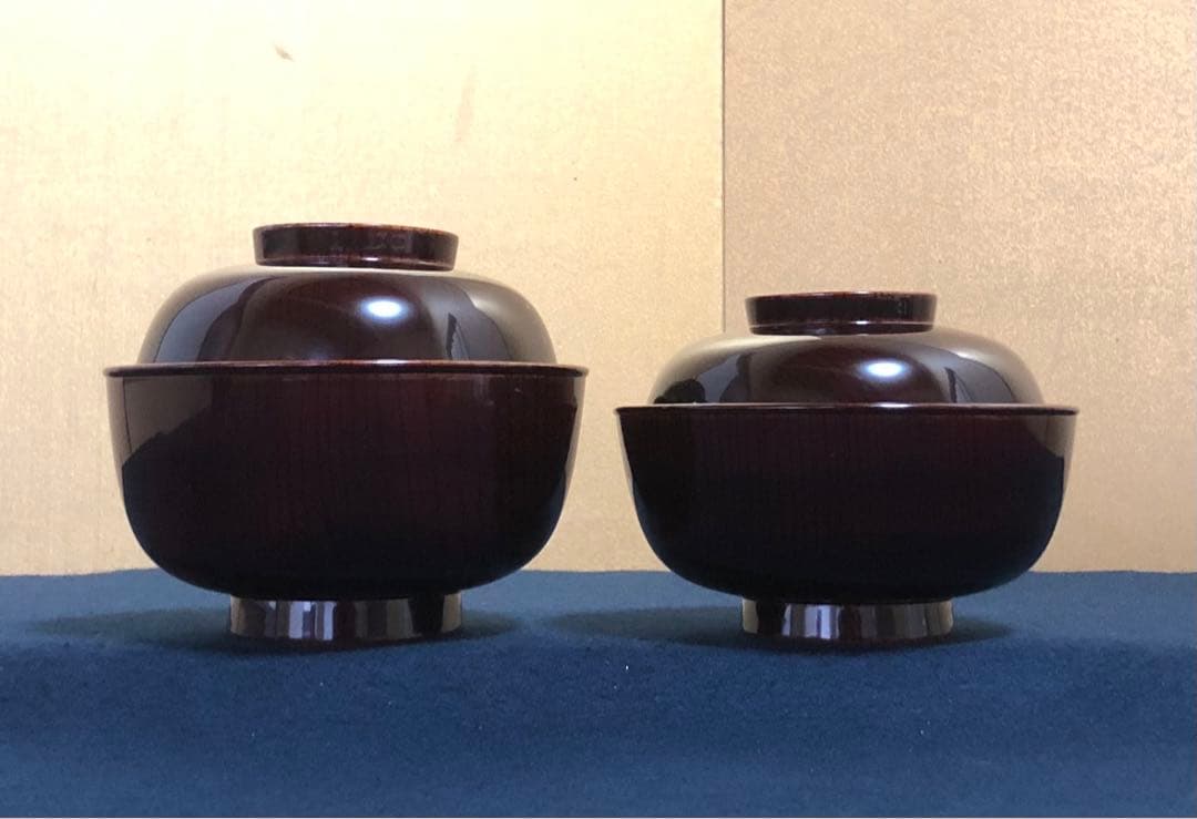 《レ》木芸家 田中重希 欅 四ツ椀4客 日本工芸会会員 共箱 251201お2