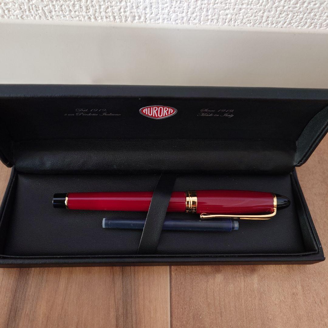 AURORA イプシロン 万年筆 ボルドー インク付き
