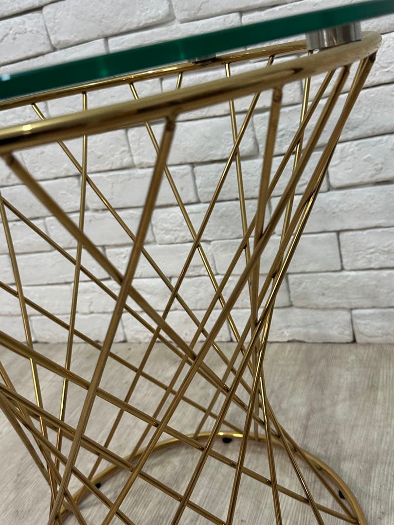 東京23区配送無料】定価4万円 フランフラン サイドテーブル ガラス