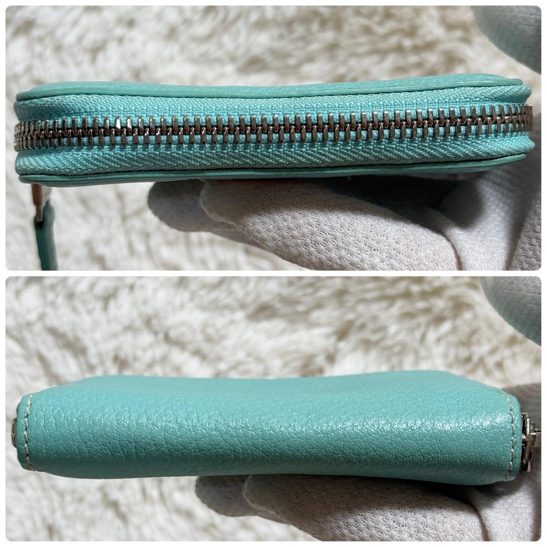 【訳あり美品】TIFFANY&CO　パース　ラウンドファスナー