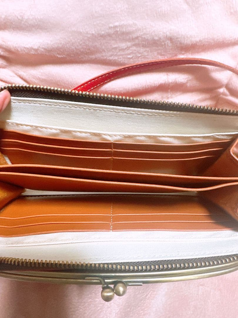 専用　　kissora キソラ　がま口ショルダー　　ほぼ未使用！