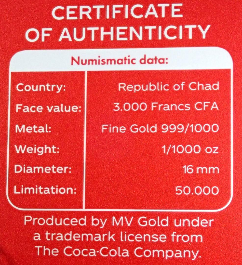 幸せのおすそ分け 希少なポーラーベア！白くま金貨！限定鋳造！ コカ