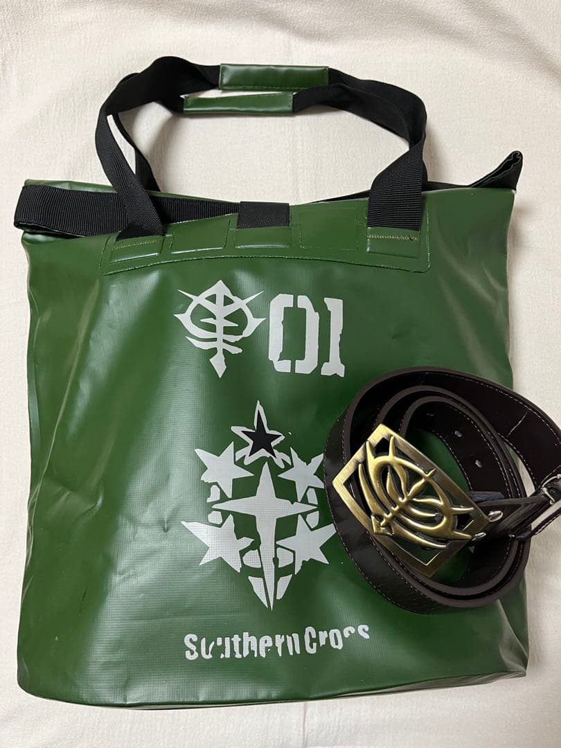 機動戦士ガンダム　ククルスドアン　トートバッグ　ジオン軍　ベルト　セット 機動戦士ガンダム ククルスドアン トートバッグ ジオン軍 ベルト セット