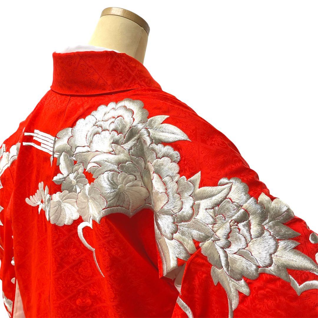 ◎mk-1250 引き振袖 お引きずり 婚礼衣装 銀駒刺繍 11-28